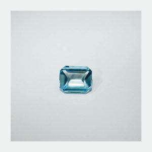 1.25ct Blue Aquamarine Emerald Cut
