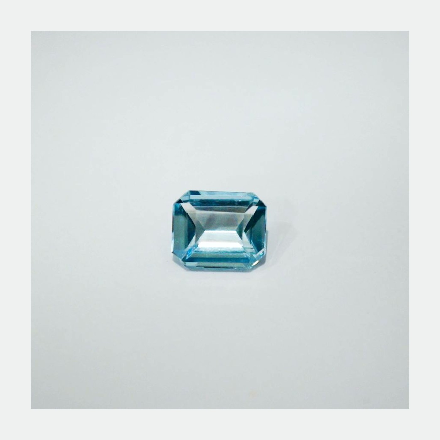 1.25ct Blue Aquamarine Emerald Cut