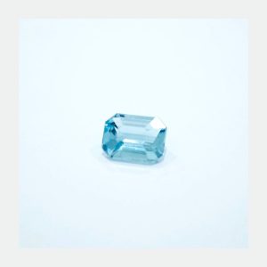 1.08ct Blue Aquamarine Emerald Cut
