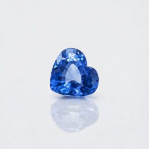 2.80ct Unheated Cornflower Blue Sapphire heartshaped