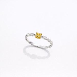 Natural Yellow Diamond Ring "Celine"