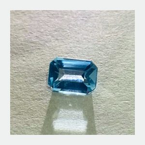 1.40ct Blue Aquamarine Emerald Cut