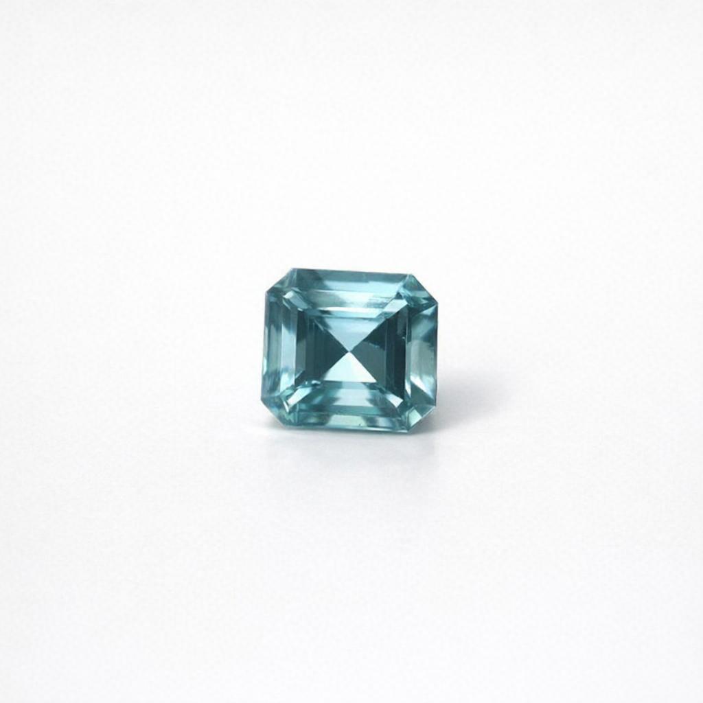 1.27ct Blue Aquamarine Emerald Cut