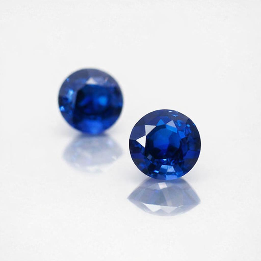 Natural Royal Blue Sapphire Matching pair