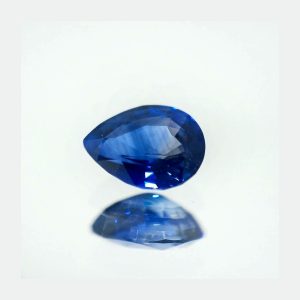 1.64ct Intense Cornflower Blue Sapphire Pearshape Cut