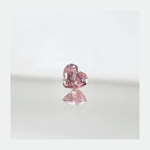 Natural Light Padparadscha Sapphire 1.04Ct Heart Shaped Cut