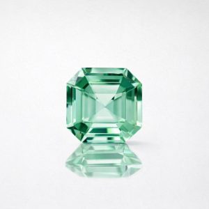 4.55ct Natural Afgan Mint Green Tourmaline Asscher Cut