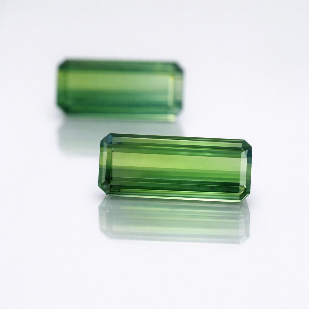 11.26ct Paired Green Tourmalines