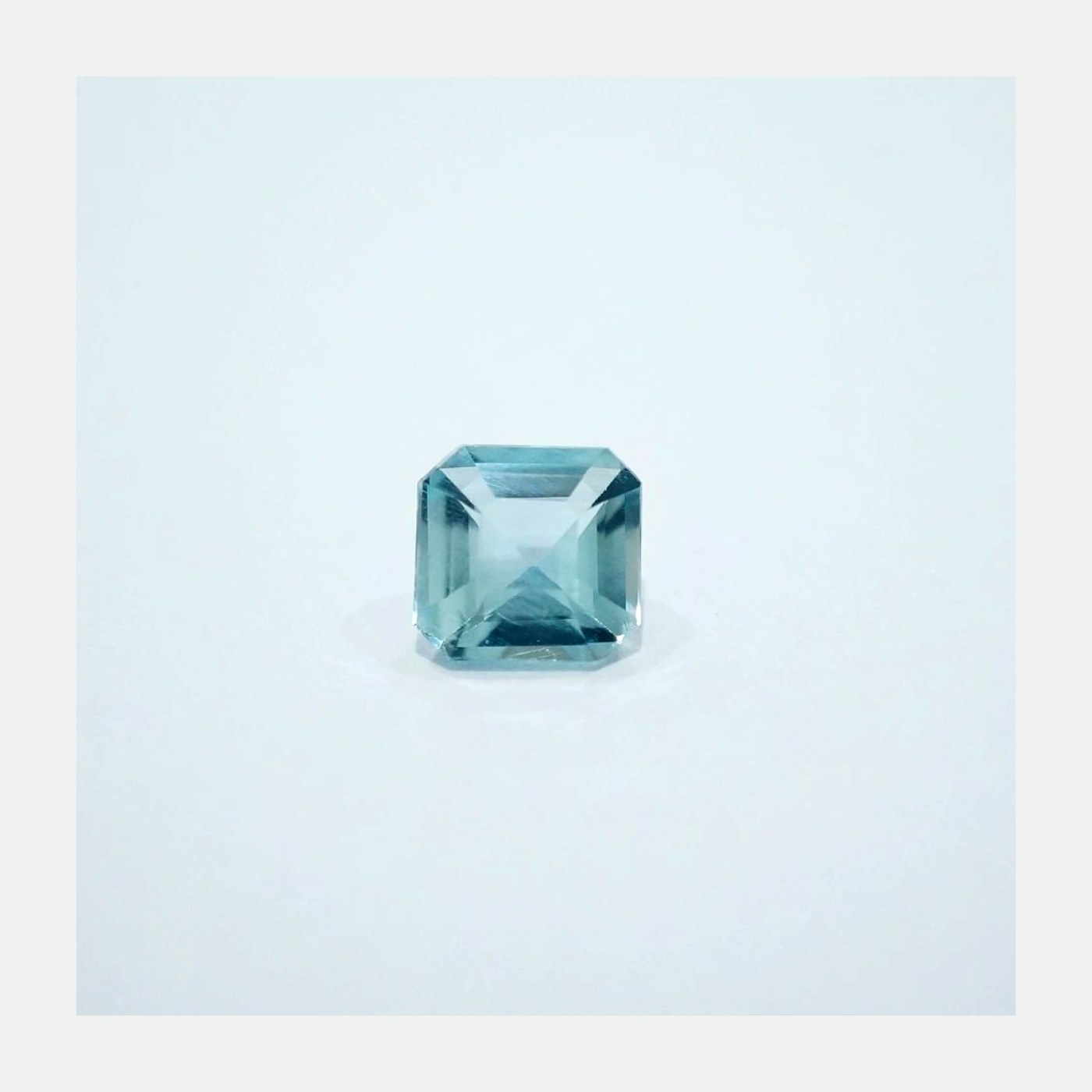 1.00ct Blue Aquamarine Emerald Cut