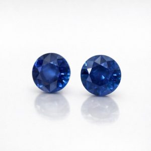 2.39ct Pair Intense Cornflower Blue Sapphires