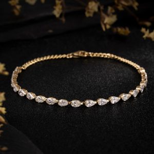14ct Gold Lab-Grown Diamond Bracelet — NK-017