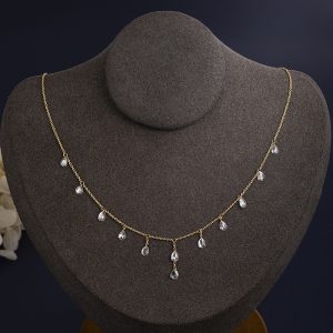 14ct Gold Lab-Grown Diamond Necklace — NK-010