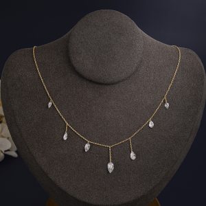 14ct Gold Lab-Grown Diamond Necklace — NK-008