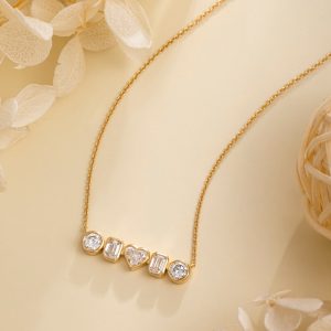 14ct Gold Lab-Grown Diamond Necklace — NW-003