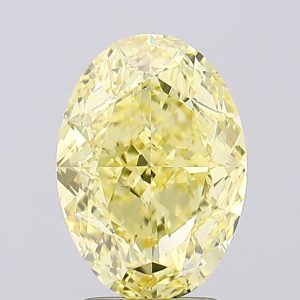 Lab-Grown Diamond 3.11ct FANCY VIVID YELLOW VS1 Oval | IGI LG694525871