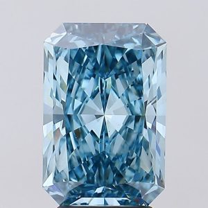Lab-Grown Diamond 3.61ct FANCY VIVID BLUE VS1 Radiant | IGI LG586338351