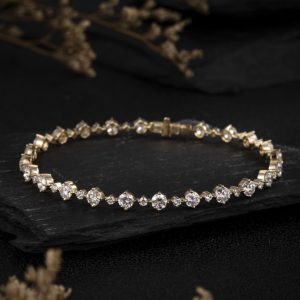 14ct Gold Lab-Grown Diamond Bracelet — NK-082