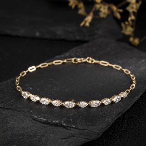 14ct Gold Lab-Grown Diamond Bracelet — NK-085