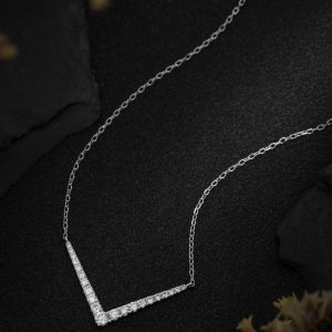 10ct Gold Lab-Grown Diamond Necklace — NK-062
