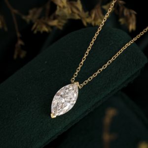 14ct Gold Lab-Grown Diamond Necklace — NK-042