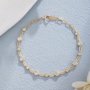 14ct Gold Lab-Grown Diamond Bracelet — NW-031